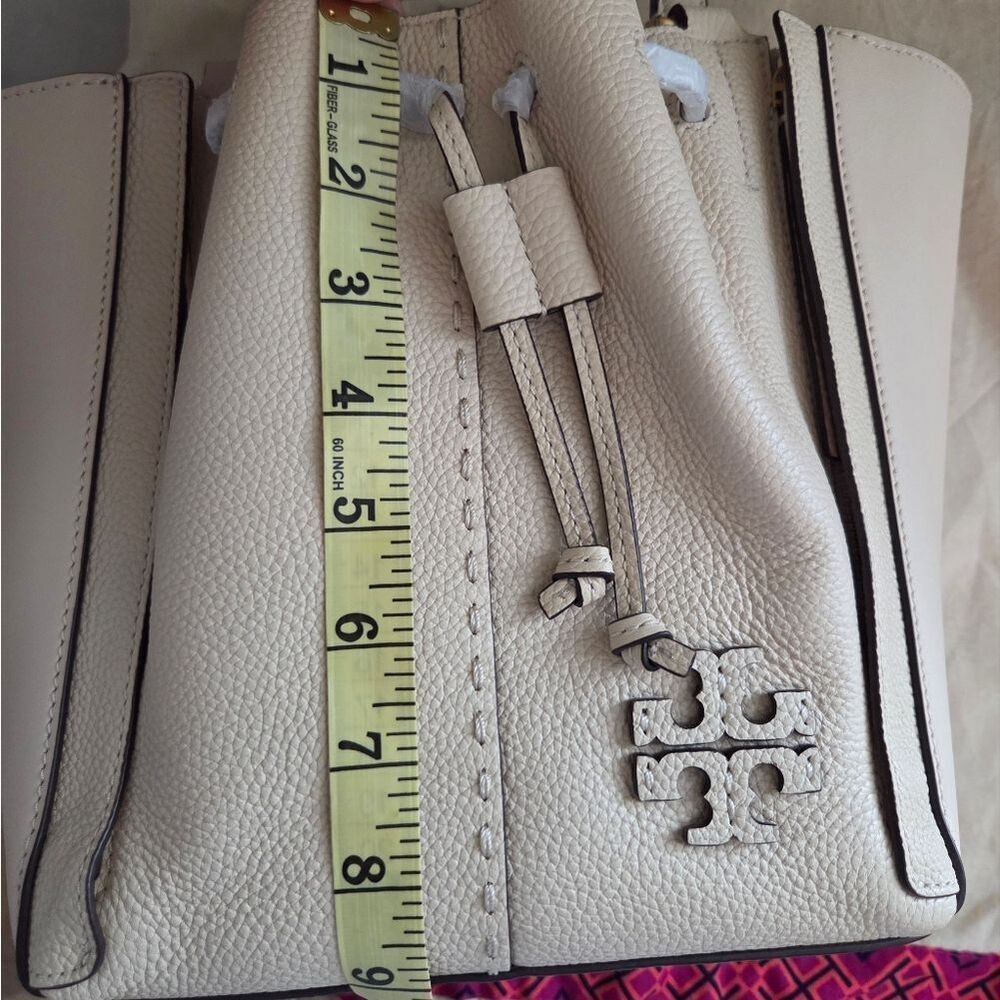 Tory Burch McGraw Dragonfly Tote/ Crossbody Bag In Brie - Picture 11 of 11